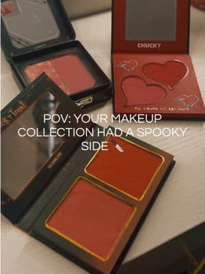 POV: You're a spooky makeup lover who believes Halloween is a year-round aesthetic. 🎃🖤 These @Glamlite horror-themed blush duos combine collectible horror-inspired packaging with wearable shades you'll actually reach for. Perfect for horror fans, Halloween lovers, and anyone building a unique makeup collection. #glamlite #dfyd #tiktokshopcreatorpicks #summerwins #summerwins