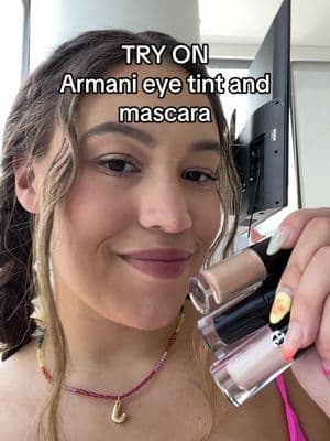 Trying out the @Armani beauty Vertigo Mascara and Eye Tint in shades “shell” and “bronze” @sephora #GiftedbyArmani #armanibeauties #tryon #makeuptryon #LuminousSilk #armanibeauty