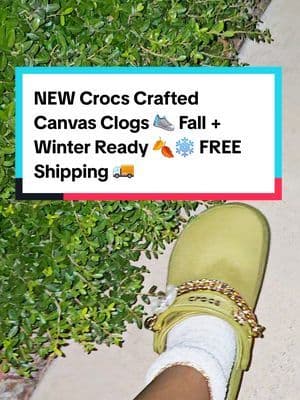 NEW Crocs Crafted Canvas Clogs 👟 Built for Fall + Winter 🍂❄️ All-day comfort, sleek style, and yes — FREE Shipping 🚚. Don’t miss this upgrade. … #fyp #abbydames #Crocs #CrocsStyle #CrocsOutfit #CrocsLove #CrocsTok #CrocsTrend #ComfyStyle #FallFashion #TikTokShopRestock #tiktokshopcreatorpicks #BahamianCreator #BahamianInfluencer #CaribbeanCreator #CaribbeanInfluencer #Austininfluencer #Austincreator #Texasinfluencer #Texascreator #UGC #TikTokpartner #blacktiktok #TikTokShopFallDealsForYou #AutumnLiving #TikTokShopBlackFriday #TikTokShopCyberMonday #SuperBrandClub #ViralOnTikTokShop #FentySuperBrandDay #susteassuperbrandday