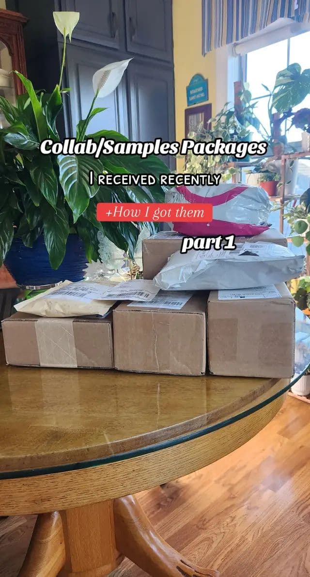 Starting today, I will document all the packages I receive from brands/small businesses to track my progress in this new