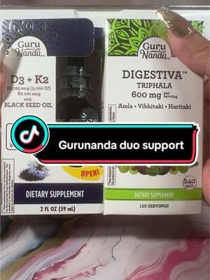 🙌The Perfect Guru Nanda duo, immune support bone health and digestive regularity naturally ‼️ Always seek a professional healthcare advice. ##gurunandaproducts##gurunanda##GurunandaBlackSeedOil##gurunandadigestiva##blackseedoil##immunesupport##bonehealth##tiktokmademebuyit##tiktokshop