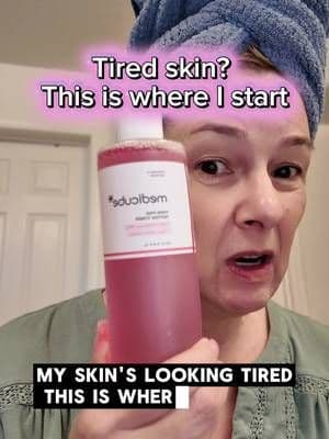 When my skin is looking tired, this is where I start. The Medicube Pink PDRn Toning Serum gives my skin that fresh first layer of hydration, and it helps it look more awake. At this point, I just want healthy looking skin – and this has been such a nice step. #ad #medicube #matureskin #hydratedskin #pinkpdrn