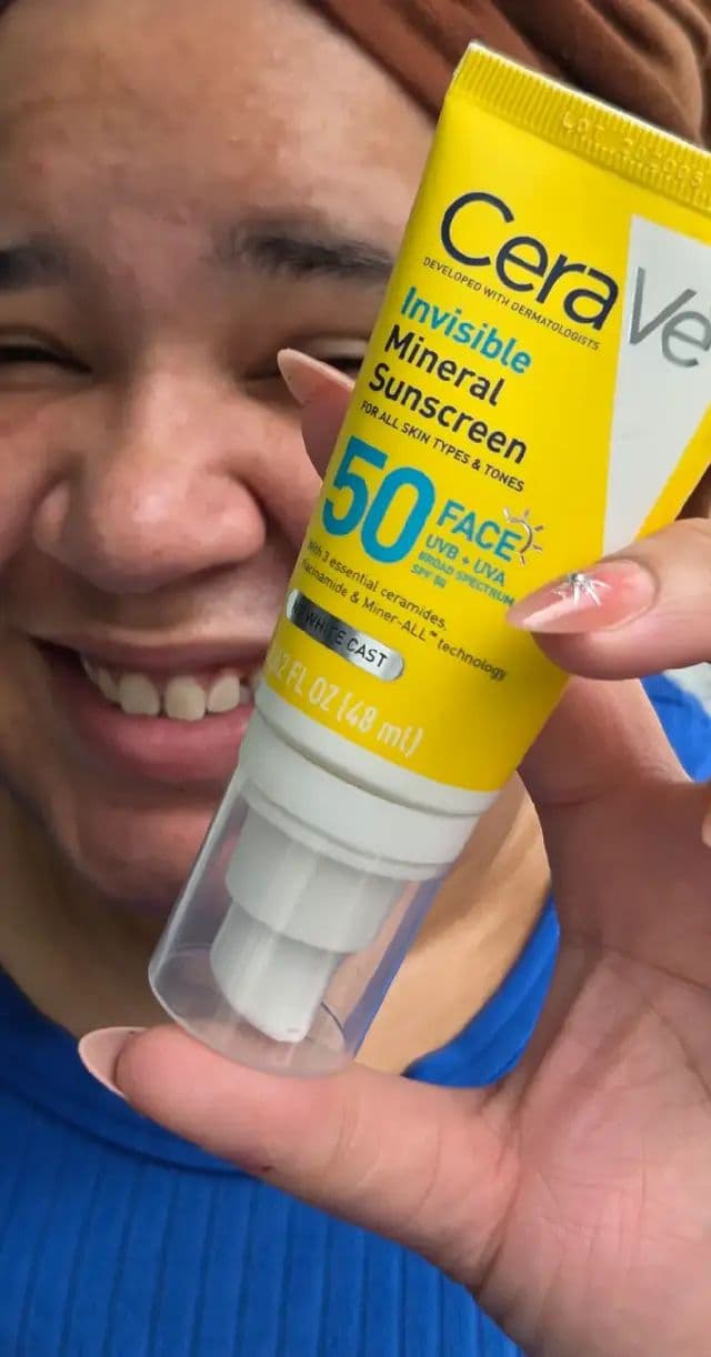 Protecting our skin from this sun this year ✨️ Cerave Mineral Sunscreen is helping me keep my skin hydrated while protecting me from the dangers of harsh UV rays. Best of all, NO WHITE CAST and NO HEAVINESS 🙌🏼 we love that for us. Let's stay protected. Thanks to Cerave💕 @influenster @CeraVe #complimentary #CeraVeMineralSunscreen #GiftedByCeraVe