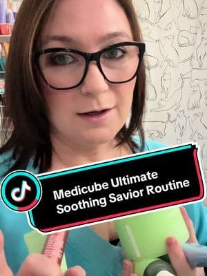 I love when they just hand the routine over and it’s that easy @medicube global #medicube #tiktokshopholidayhaul #soothingskincare #koreanskincare #giftsforher