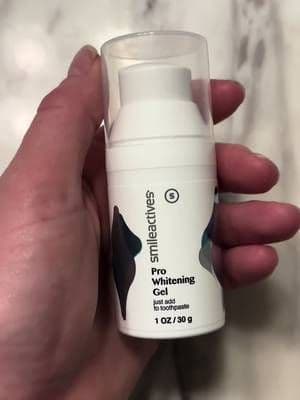 Easiest way to whitened teeth for sensitive teeth! #whiteninggel #ad #whiteteeth #smileactives #tiktokblackfriday