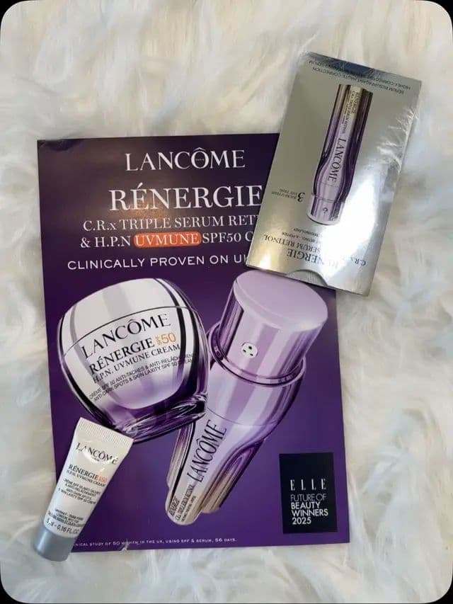 I had the opportunity to test out the The Renergie C.R.x Triple Serum Retinol + SPF50 cream from Lancome and I would say it lives up to its promise. A high performance anti-aging serum, which contains vitamin C + Pure Retinol + X-Peptide It brightens skin, reduces the appearance of dark spots and smoothens skin texture. Thank you for this product @Lancôme #ad #lancome #skincare #fyp #lancomerenergie
