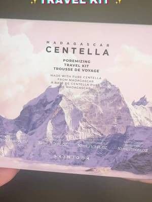 Travel size skincare that I can actually take EVERYWHERE 🤍✨ The Madagascar Centella Poremizing Travel Kit is perfect for keeping my skincare routine going while traveling, and the mini sizes make it so easy to pack! 🧳🫶🏼 Because we’re not leaving the skincare routine at home 😂✨ #madagascarcentellaskin1004 #skincare #travelsize #beautytok #tiktokmademebuyit