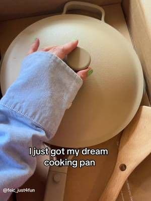 Just gir my dream pan from @From Our Place to upgrade my kitchenware to the next level. I am going to use this cook every day!😆💕 #ourplace #ourplacepan #kitchenware #cooking #steam #aethetic #pan #kitchen #tiktokshop