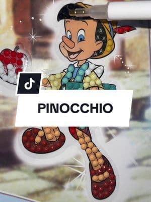 PINOCCHIO #tiktokmademebuyit #disney100 #craftbuddy #disney100stickers #crystalart