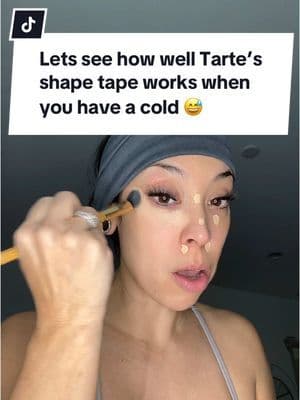 Whew I am looking ROUGH but #tarteshapetape covers so well and blends so good! Their Paw brush is my favorite! I love BOGO deals 🙌🏼 #tarte #tarteconcealer #darkundereyes #spotlightfinds #tiktokshopcreatorpicks #ttslevelup #ttsdelightnow #GiftGuide #seasonalgems #tiktokshopjumpstartsale #tiktokshoprestock #launchpadleaderboard #ttsfashionfinds