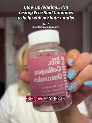 Just added Free Soul Collagen Gummies into my glow-up routine — Hair + nails need a bit of love (especially with bleach and acrylics involved). They taste unreal — I’ll update in 30 days! ✨ Tap to shop if you’re on your own glow-up too! @Free Soul ##FreeSoul #collagengummies #TikTokShopFinds #HairCareRoutine #GlowUpGoals #NIContentCreator #CapCut