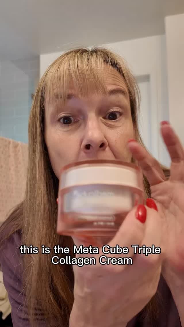 Medicube has the best deals on TikTok. This is my favorite nighttime cream the triple collagen cream. Click on the cart