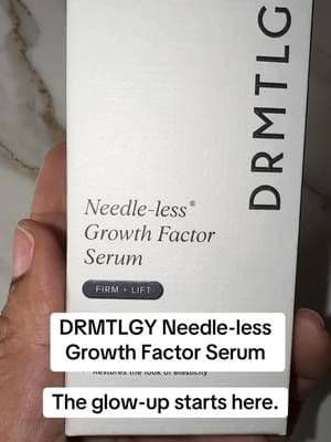 DRMTLGY Needle-less Growth Factor Serum helps improve the look of fine lines, firmness, and smoother-looking skin for a more youthful complexion. #TikTokShop #DRMTLGY #Skincare #AntiAging #GlowSkin