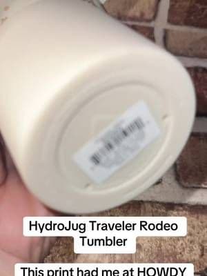 The HydroJug Traveler combines a leak-proof design, flip straw and cup-holder-friendly shape with this adorable Rodeo print. Hydration, but make it western. ๐ฅคโจ #HydroJug #HydroJugTraveler #TumblerTok #WesternStyle #TikTokShop