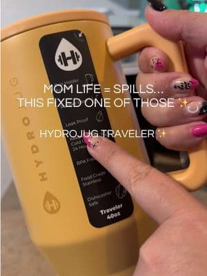 mom life = spills 😅 finally found a leak proof water bottle that actually keeps up with busy days 💧 @HYDROJUG traveler fits in cup holders, keeps water cold all day, and makes hydration so much easier #tiktokshopfinds #momlife #hydrojug #tiktokshopsparkcreator #greenish