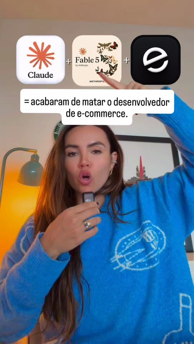 Claude Fable 5 + Emergent acabaram de matar o desenvolvedor de e-commerce.
Você consegue construir uma loja online bras