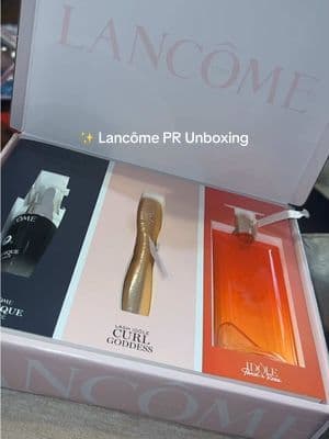 #LancomeAmbassador So excited to share this PR unboxing from Lancôme! ✨ I’m so grateful to be part of the #LOrealistar program and can’t wait to start trying these products. Thank you Lancôme for this beautiful package! 💖 @Lancôme #GiftedByLancome #Lancome #PRUnboxing