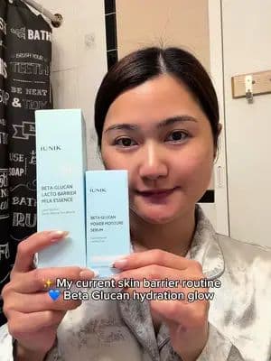 Hydrated barrier = happy skin ๐ Loving the iUNIK Beta Glucan Lacto Barrier Milk Essence + iUNIK Beta Glucan Power Moisture Serum for calm, glowy skin โจ Shop on YesStyle & use code NGOCBONI125 to save ๐ #iunik #iunikxyesstyle #betaglucan #kbeauty #yesstyleinfluencers @YesStyle @YesStyleInfluencers @IUNIK