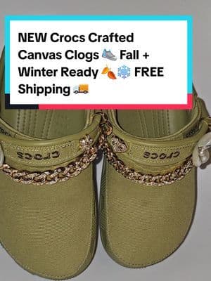 NEW Crocs Crafted Canvas Clogs 👟 Built for Fall + Winter 🍂❄️ All-day comfort, sleek style, and yes — FREE Shipping 🚚. Don’t miss this upgrade. … #fyp #abbydames #Crocs #CrocsStyle #CrocsOutfit #CrocsLove #CrocsTok #CrocsTrend #ComfyStyle #FallFashion #TikTokShopRestock #tiktokshopcreatorpicks #BahamianCreator #BahamianInfluencer #CaribbeanCreator #CaribbeanInfluencer #Austininfluencer #Austincreator #Texasinfluencer #Texascreator #UGC #TikTokpartner #blacktiktok #TikTokShopFallDealsForYou #AutumnLiving #TikTokShopBlackFriday #TikTokShopCyberMonday #SuperBrandClub #ViralOnTikTokShop #FentySuperBrandDay #susteassuperbrandday