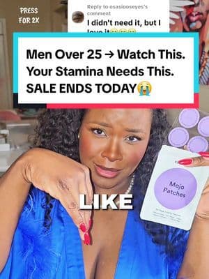 Replying to @osasiooseyesMen… if your stamina drops halfway through the day, these Mojo Patches actually help keep your natural vitality and drive going. Steady-release ingredients, clean formula, and a super simple way to support all-day stamina without energy crashes. … #fyp #abbydames #TikTokShopJumpstartSale #newyearnewme #OutlandishCreatorChallenge men’s stamina support, men’s vitality patch, daily stamina patch for men, Mojo patches for men, Kind Patches Mojo, stamina-boosting support for men, natural stamina for men, energy and stamina support patch, wearable stamina support, men’s daily drive patch, men’s consistent stamina, steady-release stamina patch, active men stamina support, men’s lifestyle stamina booster, men’s energy consistency, vitality and stamina for men, stamina routine for men, plant-based stamina patch, daily stamina maintenance, natural stamina balance, men’s morning stamina support, stamina for active men, easy stamina support, men’s vitality essentials, stamina routine upgrade, daily performance stamina, men’s wellness patch, stamina lifestyle patch, men’s energy patch, men’s wearable wellness patch, stamina for busy men, natural ingredient patch for men, all-day stamina support, men’s energy consistency, men’s stamina release patch, men’s vitality routine, natural stamina consistency, stamina for workouts lifestyle, men’s daily energy and stamina, men’s vitality and drive patch, stamina patch routine, men’s stamina wellness men’s stamina support, men’s vitality patch, daily stamina patch for men, Mojo patches for men, men’s energy patch, men’s wearable wellness patch, stamina for busy men, natural ingredient patch for men, all-day stamina support, men’s energy consistency, men’s stamina release patch, men’s vitality patch, daily stamina patch for men, Mojo patches for men, Kind Patches Mojo, stamina-boosting support for men, natural stamina for men, energy and stamina support patch, wearable stamina support, men’s daily drive patch, men’s consistent stamina, steady-release stamina patch, active men stamina support, men’s lifestyle stamina booster, men’s energy consistency, vitality and stamina for men, stamina routine for men, plant-based stamina patch, daily stamina maintenance, natural stamina balance, men’s morning stamina support, stamina for active men, easy stamina support, men’s vitality essentials, stamina routine upgrade, daily performance stamina, men’s wellness patch, stamina lifestyle patch Disclaimer: Final price, discounts, and shipping may differ based on your TikTok account, available coupons, and current promotions. Always refer to the product listing for the most up-to-date offers. Promotion may have ended by the time you see this. Also, please consult with your Healthcare provider before starting anything new.