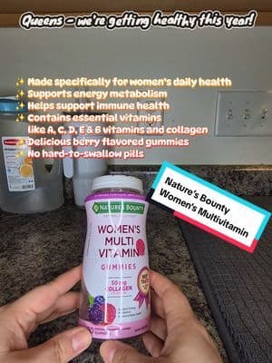 Trying to stay consistent with my daily vitamins and these Nature’s Bounty Women’s Multivitamin Gummies make it so much easier. No giant pills, just an easy gummy vitamin routine for women’s wellness, immune support, and everyday health. If you’ve been looking for a simple daily vitamin, these are worth trying. 🧡 #naturesbounty #tiktokshop #vitamins #health #women