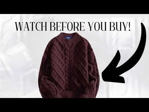 Cozy stylish soft cableknit Sweater