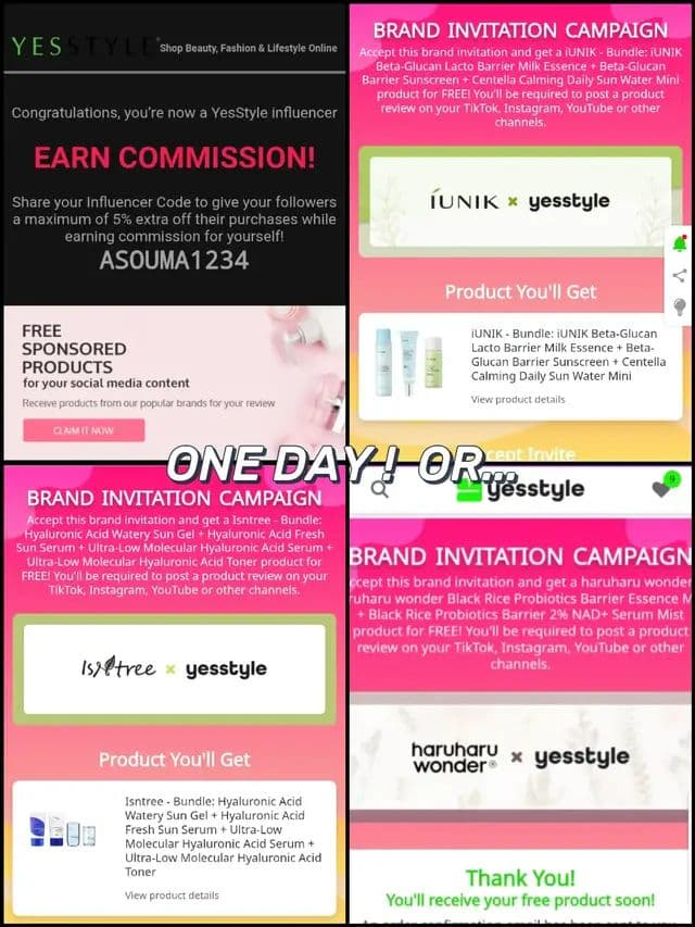 thank u so much guys we did it 🥺💗 @YesStyle @YesStyleInfluencers #yesstyle #yesstylecode #yesstyleinfluencers #PR #fyp