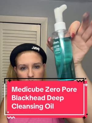 That milky moment you need 🫧 @medicube global Zero Pore Blackhead Deep Cleansing Oil — melts off makeup & sebum like a dream #tiktokshopblackfriday #momsoftiktok #ttsnortheast #makeupformoms #skincareformoms