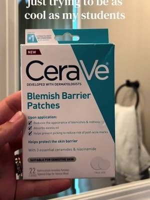 My students know everything there is to know about beauty and skincare, so obviously has to listen to them when they mentioned these. @CeraVe Blemish Barrier Patches work miracles✨🤍 #complimentary #GiftedByCeraVePatches #CeraVeBlemishControl #skincare #teacherlife @influenster
