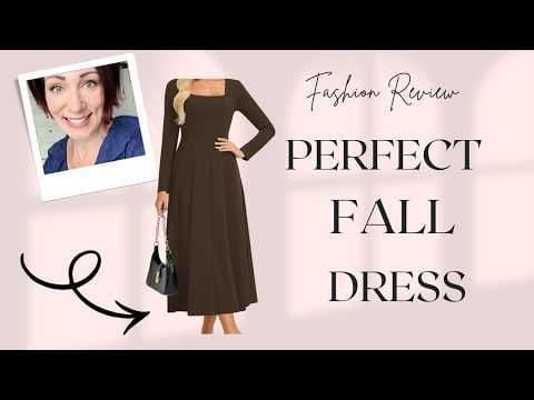 Elegant Fall Midi Dress with Pockets