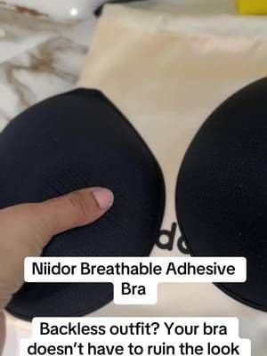 The Niidor Breathable Adhesive Bra gives you coverage and support without traditional straps or a back band, making it perfect for backless, strapless, and low-cut outfits. #Niidor #AdhesiveBra #BacklessBra #FashionEssentials #TikTokShop