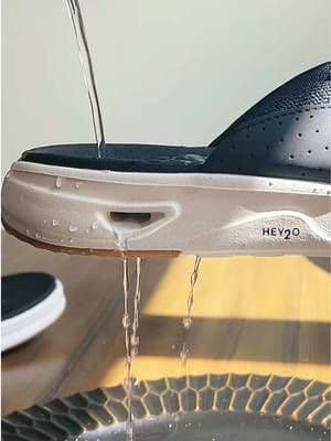 I got these for my husband for our cruise and wait… these Hey Dude Hey20 sandals don’t even hold water 😳 they’re perfect mens sandals for vacation literally drain instantly so they’re not soaked after the pool or ocean such a good waterproof flip flops for men find #heydudesandal #t#tiktokshopcreatorpicks#menssandals #cruiseessentials
