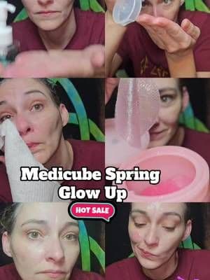 #TikTokShopSpringGlowUp #RefreshedLook #medicubetiktokshop #Medicube #medicubereview I am obsessed with this easy Korean Glow Up skincare routine 💯