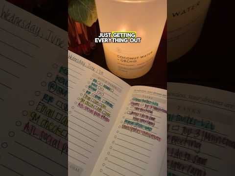 My SIMPLE Nightly To-Do List Routine #productivitytips #nightroutine