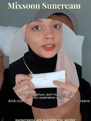 Best Sunscreens for Winter part 1 @Mixsoon_official Centella sun creamwith its soothing and Moisturizing formula is a great choice for winter . if you look for a lightweight , non-greasy sunscreen .. you can find it and all @Mixsoon_int Goodies on @yesstyle . use my code "ALALO2A10" to get $$$ OFF if you are in US , you will find it on Mixsoon.us . you can get benefit with EXTRA DISCOUNT when use my code "ALAA100" . *PR #Mixsoon #mixsoonsuncream #koreanskincare #glassskin #mixsoonsunscreen #sunscreen #tiktokmademebuyit #skintok #kbeauty #kbeautytok #skincareroutine #kbeautyaddict @mixsoon
