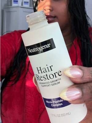 #AD @Neutrogena @Amazon Trying out the new Neutrogena Hair Restore Advanced Growth Support Serum lately and I’ve been loving how lightweight it feels on my scalp ✨ Designed with dermatologists and, when used with the rest of the line, it helps reduce shedding due to breakage while leaving my hair feeling healthier and stronger. Formulated with peptides, caffeine, and niacinamide 🤍 Shop now at Amazon #HairRestore #AmazonFinds #ad