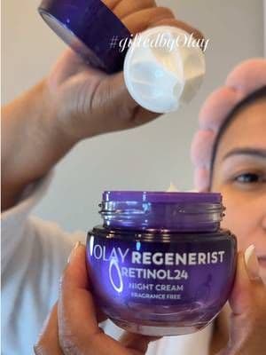 Probé la crema nocturna Olay Regenerist Retinol24 y entiendo perfectamente por qué tiene más de 16,000 reseñas de 5 estrellas ⭐ Piel súper suave, 24 horas de hidratación y un brillo hermoso al despertar ✨ @Olay Skin Care #giftedbyOlay #Olay #NightRoutine #Retinol24 #SkincareTok