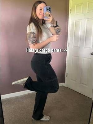 love love LOVE these. #halara #halaraeveryday #cargopants #ootds #tiktokshopcreatorpick