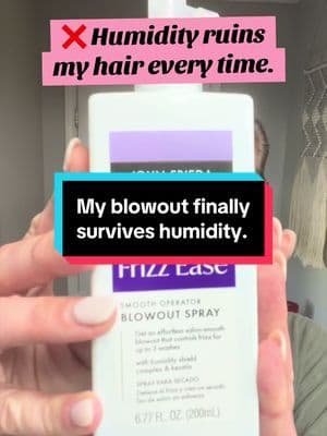 I finally found a blowout product that actually keeps my hair smooth in humidity. ✨ This @John Frieda Frizz Ease Smooth Operator Blowout Spray helps fight frizz, adds shine, protects from heat, and makes my blowout last so much longer. If you’re tired of spending time styling only for humidity to ruin it, this is worth trying. #tiktokshopsummersale #summerwins #weeklydeals #falldealsforyou #tiktokshopcybermonday * John Frieda * Frizz Ease * Blowout Spray * Anti Humidity Hair * Heat Protectant * Hair Gloss * Frizz Control * Smooth Hair * Salon Blowout * Hair Routine * Hair Care * Humidity Proof Hair * Hair Shine * Blow Dry Routine * Hair Protection * Curly Hair Frizz * Wavy Hair * Damaged Hair * Hair Transformation * TikTok Made Me Buy It